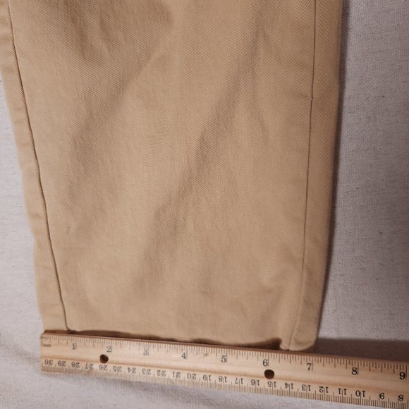 LL Bean Lakewashed Khaki Chino Casual Pants Favorite Fit Womens 10 Reg FLAW - Picture 9 of 15